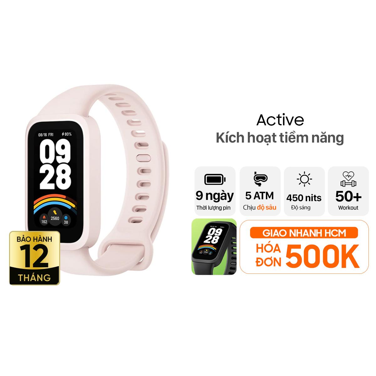 Vòng đeo tay thông minh Xiaomi Smart Band 9 Active Chính Hãng