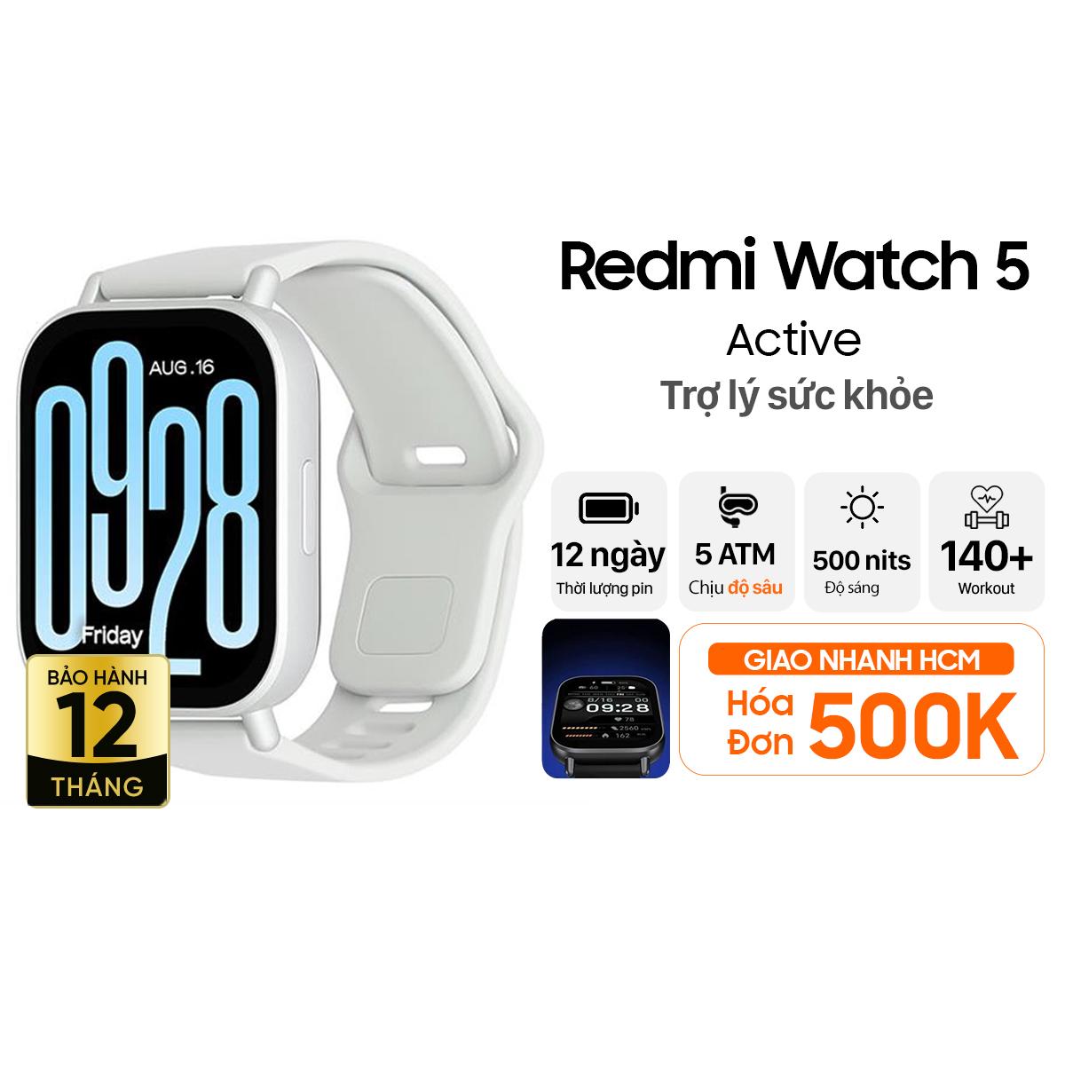 Đồng hồ thông minh Xiaomi Redmi Watch 5 Active 49.1mm Chính Hãng