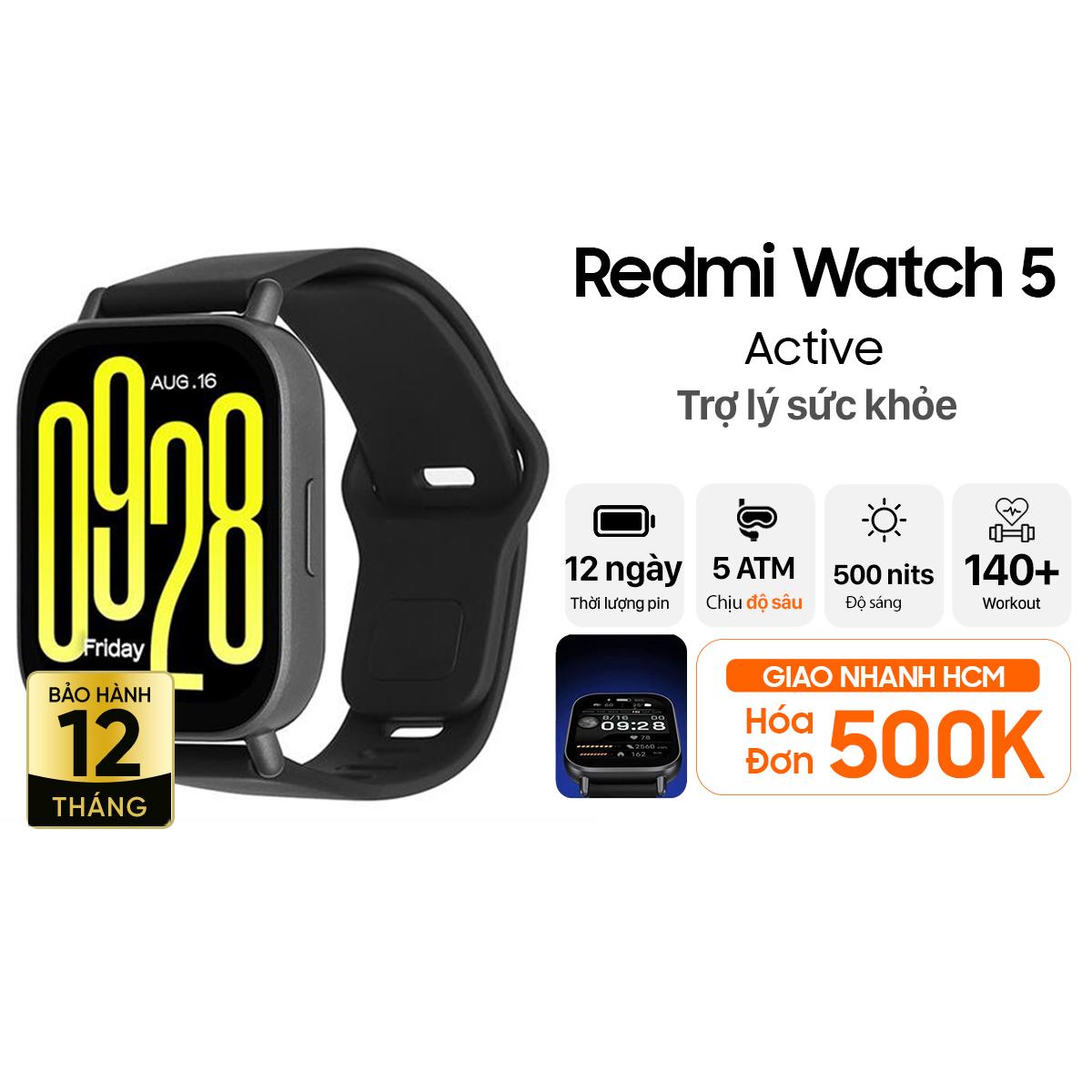 Đồng hồ thông minh Xiaomi Redmi Watch 5 Active 49.1mm Chính Hãng