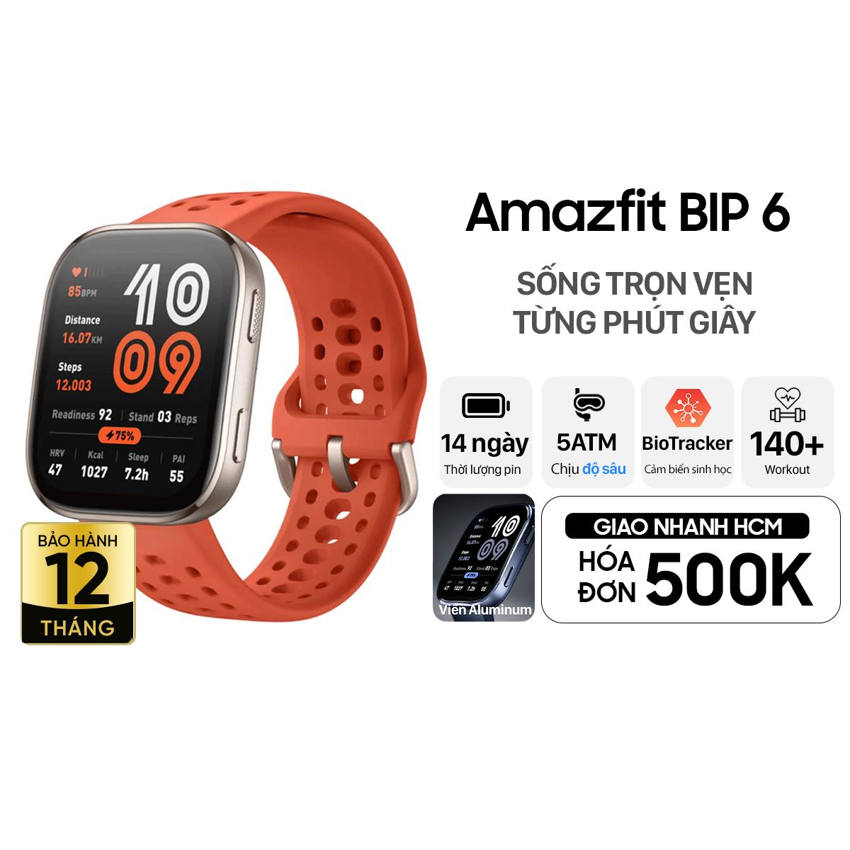 Đồng Hồ Thông Minh Amazfit BIP 6 Chính Hãng