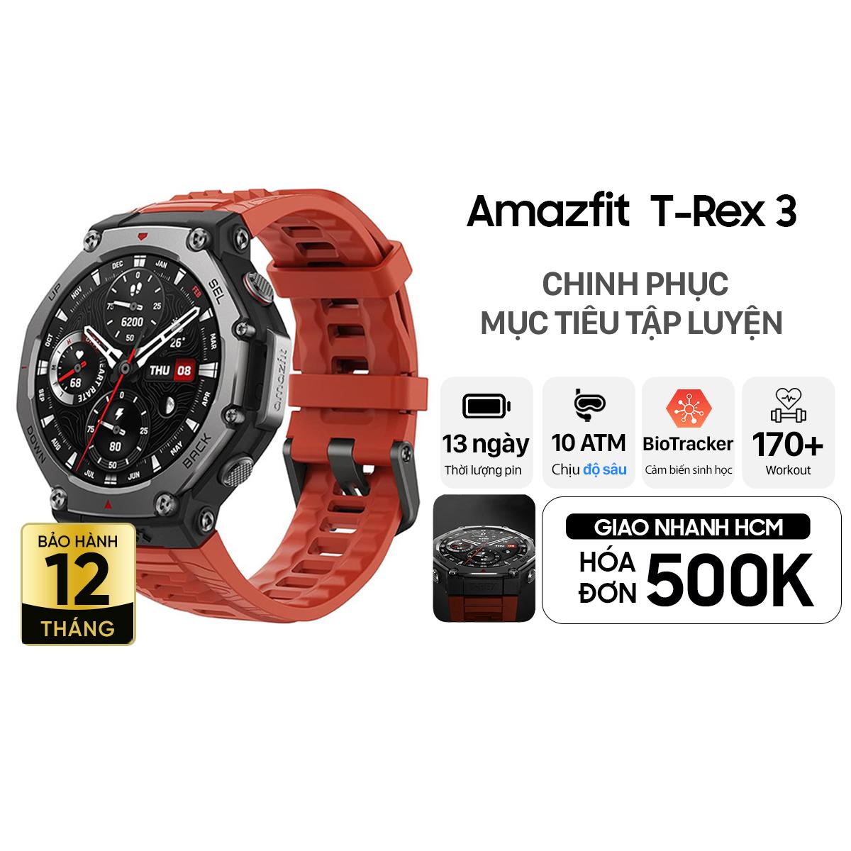 Đồng Hồ Thông Minh Amazfit T-Rex 3 47.1mm Chính Hãng