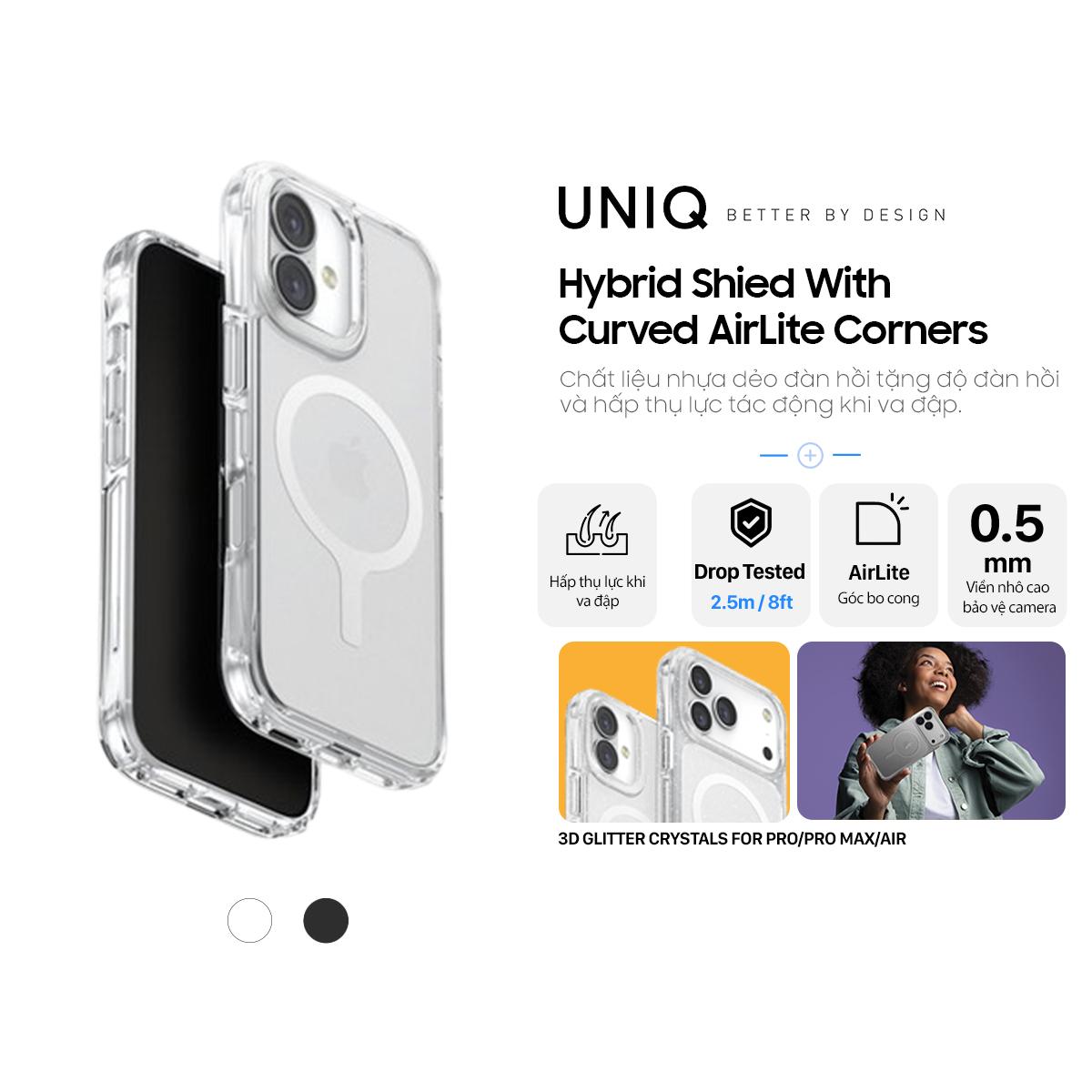 Ốp lưng UNIQ Hybrid Magclick Charging Liftpro Xtreme cho iPhone 17 