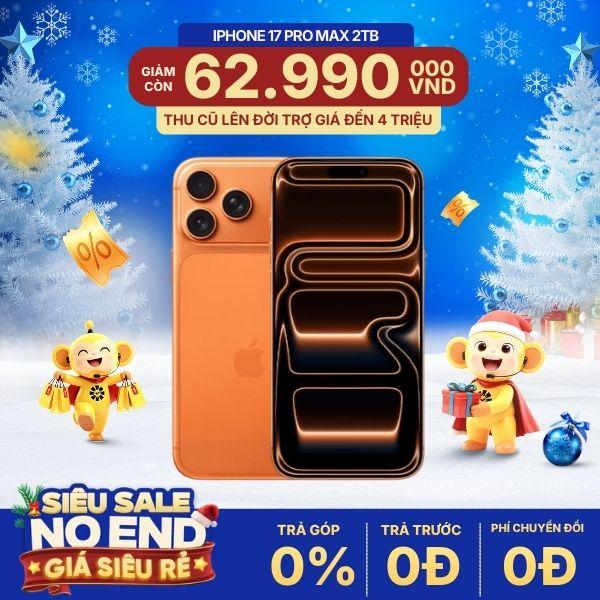 iPhone 17 Pro Max 2TB | Chính Hãng Apple Việt Nam