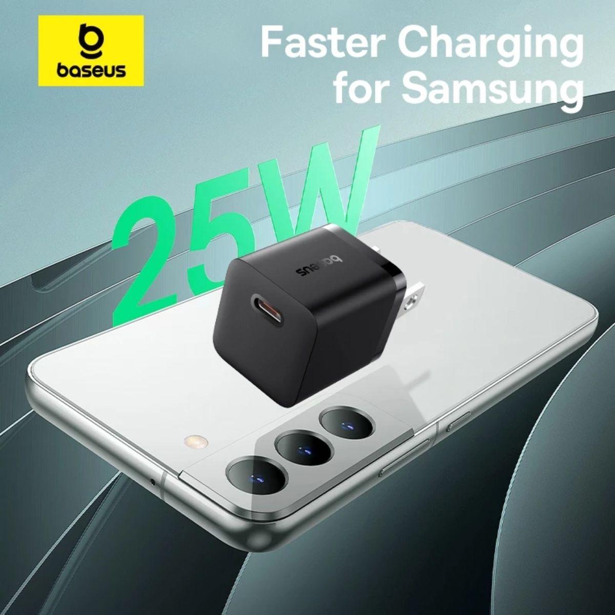 Bộ Sạc Kèm Cáp BASEUS GaN5 Mini Type-C To Type-C 25W