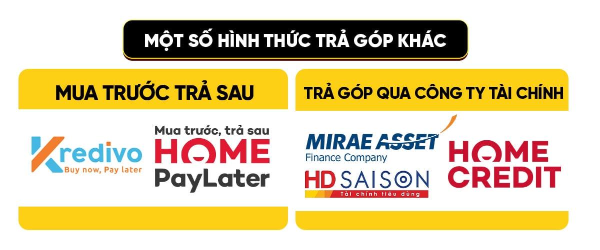 HÌNH THỨC TRẢ GÓP KHÁC