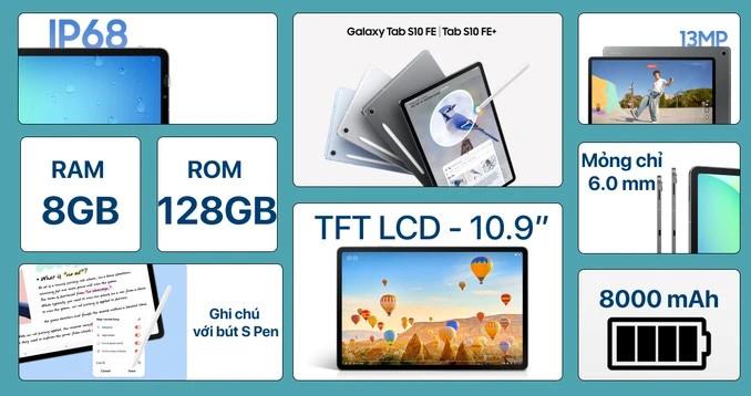 Samsung Galaxy Tab S10 FE Wifi 8GB/128GB Chính Hãng