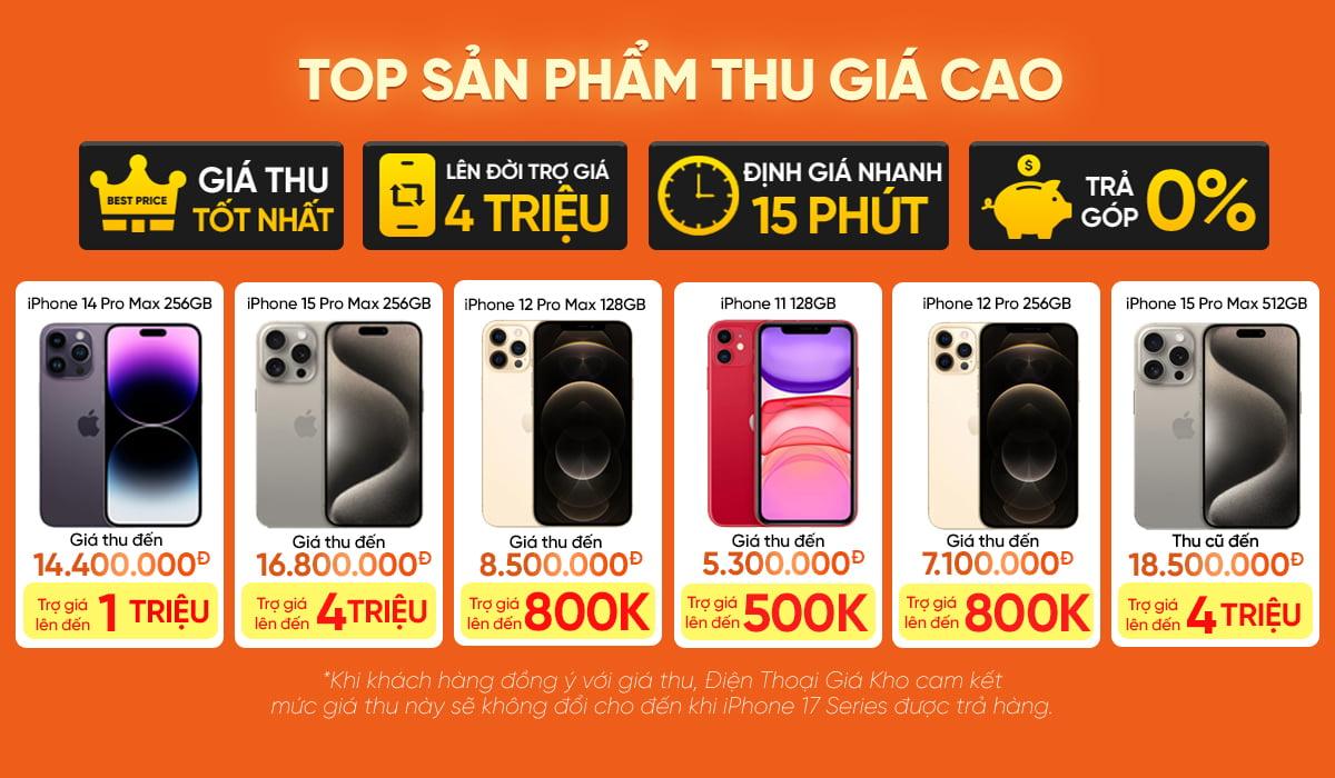 TOP SẢN PHẨM THU GIÁ CAO