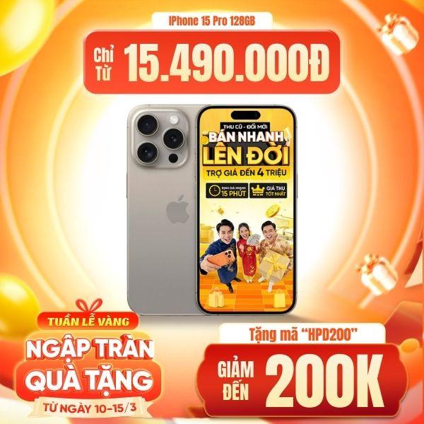 iPhone 15 Pro 128GB Cũ 99%