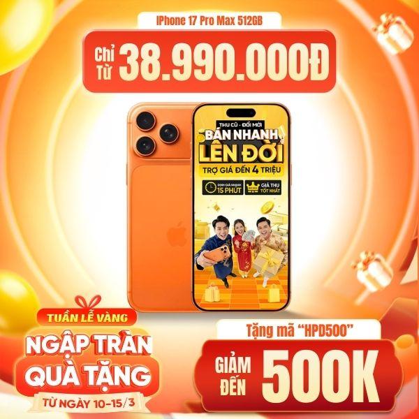 iPhone 17 Pro Max 512GB Likenew Fullbox