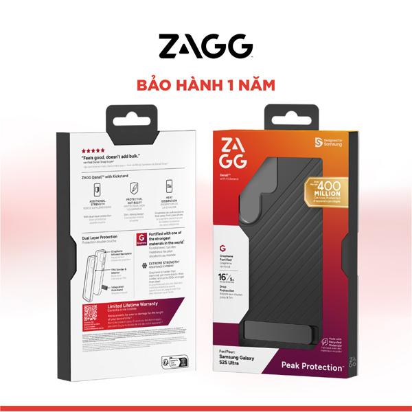 Ốp Lưng ZAGG Denali Kickstand Samsung S25 Ultra Chính Hãng