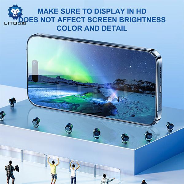 Cường Lực iPhone 6 Plus | 7 Plus | 8 Plus LITO HD Pro Full Cover Trong Suốt LT-D20