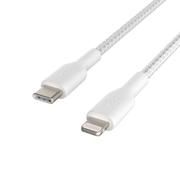 Cáp BELKIN Type-C To Lightning MFI 30W 1m Vỏ Dù (CAA004)
