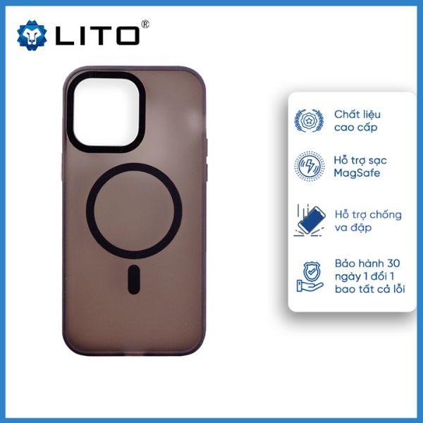 Ốp Lưng Magsafe LITO Nhám Mờ Cho iPhone 16 Plus