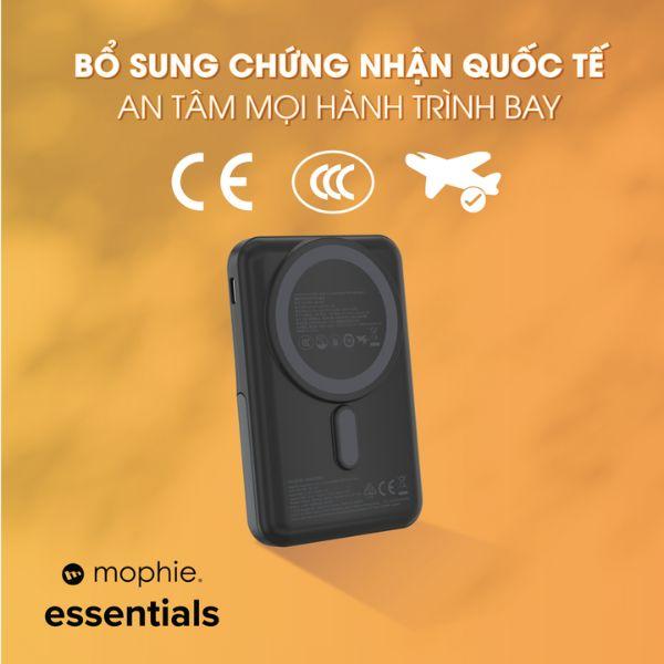 Pin Sạc Dự Phòng Mophie Essentials Snap+ Powerstation With Stand 10.000 mAh Chính Hãng