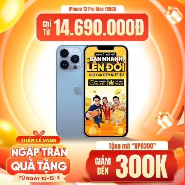 iPhone 13 Pro Max 128GB I Chính Hãng VN/A - Hàng Demo Mới Fullbox